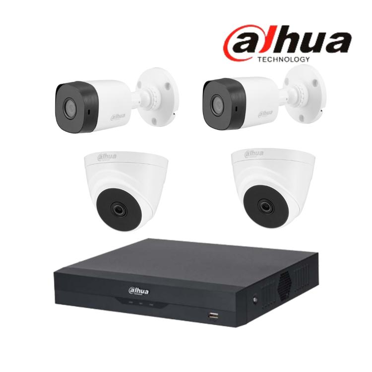 다후아 CCTV 자가설치 세트 4채널 4대 실내 실외 상품 감시카메라 alhua