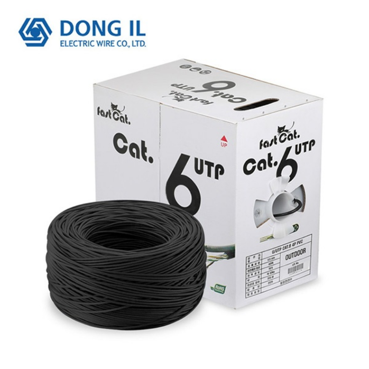동일전선 국산 옥외용 utp 랜선 인터넷선 CAT6 외부용 실외용 랜케이블 300m