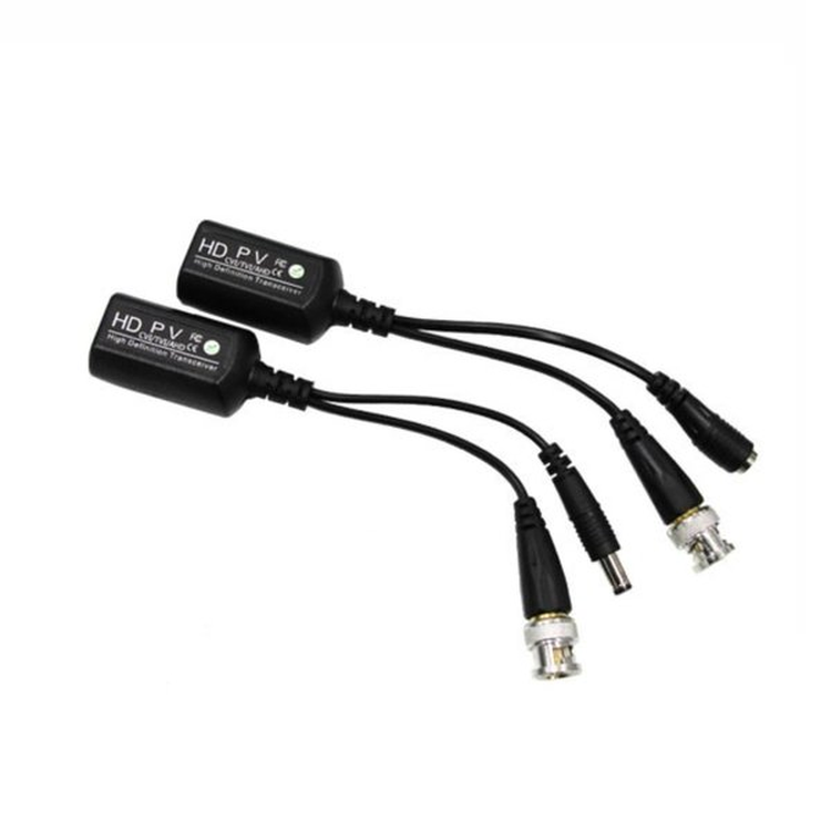 CCTV UTP 랜선 전송 송수신 장치 1조 SET 전원+영상 발룬 UTP 노이즈 제거