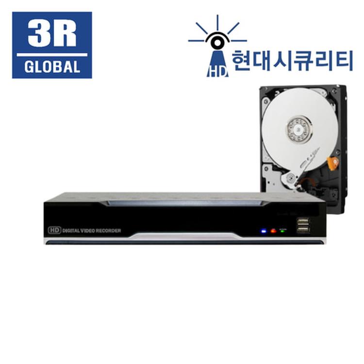 3R ANLT-08M PRESTIGE DVR CCTV 녹화기 8채널 본체 1TB포함