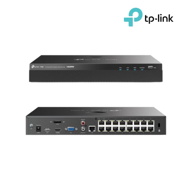 티피링크 NVR 2016H-16P VIGI 16채널 POE 800만화소 녹화기