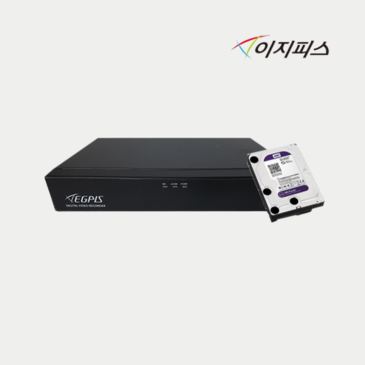이지피스 AHVR-2208HS CCTV 녹화기 DVR 8채널 2TB aegpis