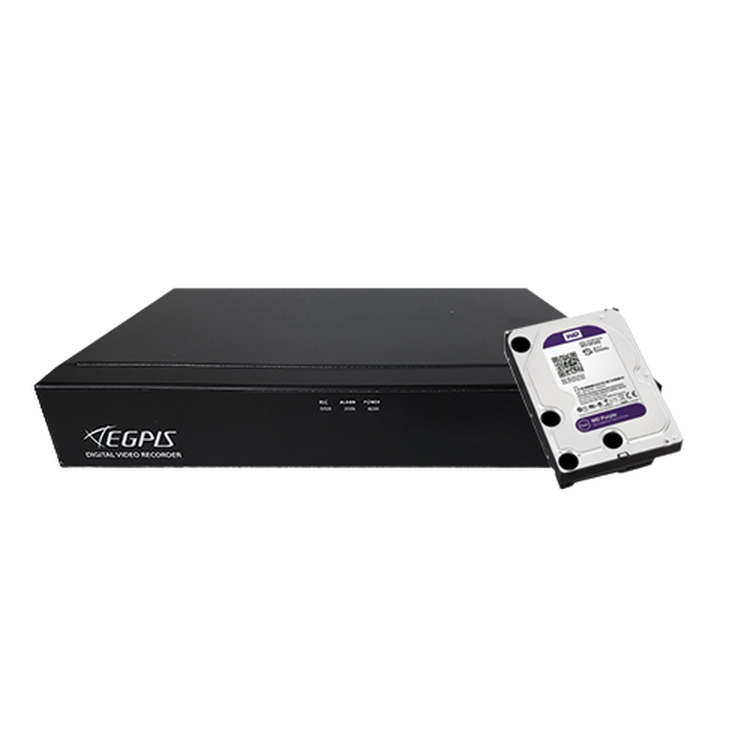 이지피스 WQHDVR 5104HS CCTV 녹화기 저장장치 2TB HDD 포함
