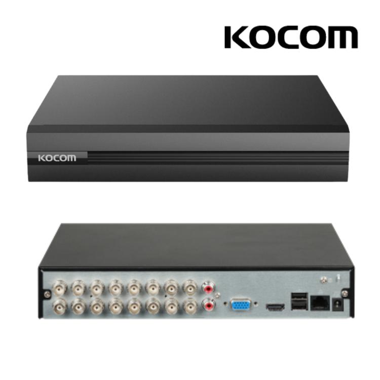 코콤 KVR-166D 16채널 CCTV 녹화기 500만화소 고사양 DVR 6TB 포함