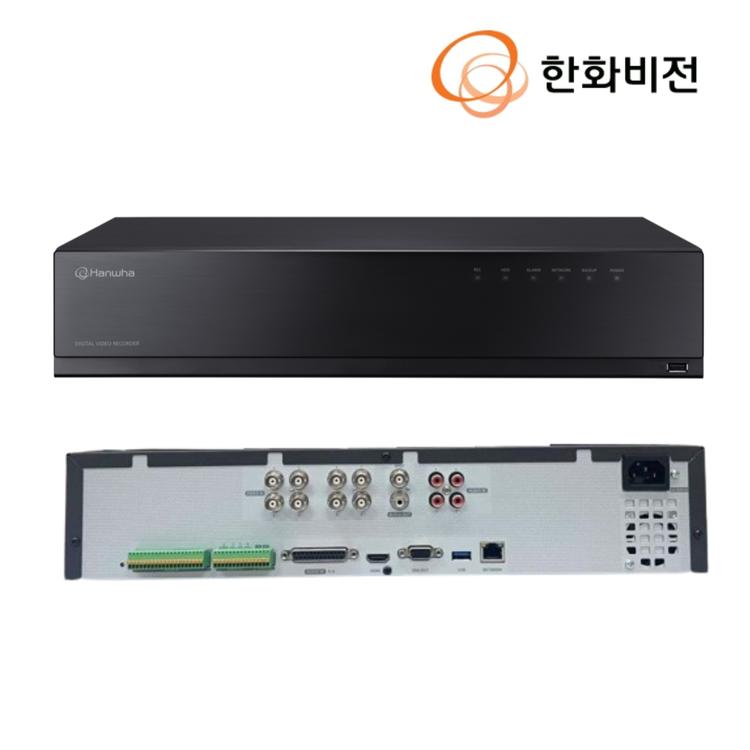 한화테크윈 HRX-835A CCTV 녹화기 3TB 800만화소 DVR 8채널