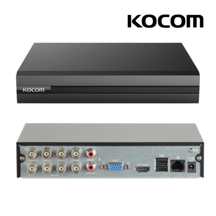 코콤 KVR-804D 8채널 CCTV 녹화기 500만화소 고사양 DVR 4TB 포함