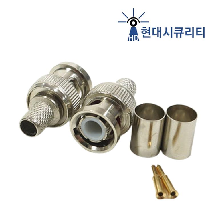 CCTV BNC 5C 동축케이블 조립 젠더 압착 컨넥터