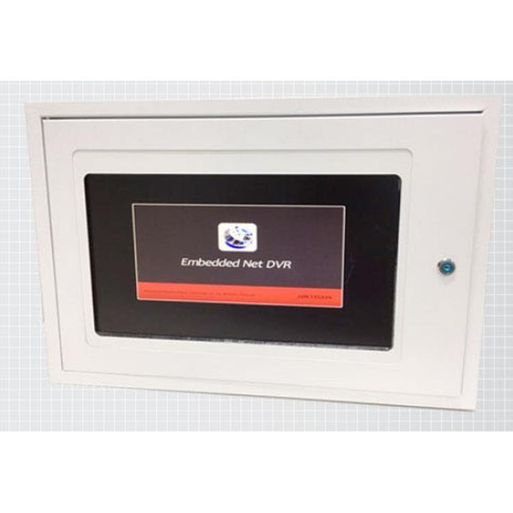 CCTV 모니터 매립 일체형 일자형 함체 DVR 녹화기 렉 보관함