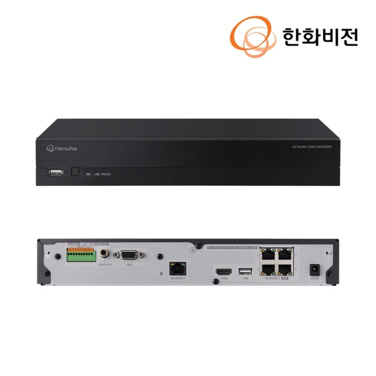 한화테크윈 XRN-420S NVR 800만화소 4채널 POE CCTV 녹화기 2TB