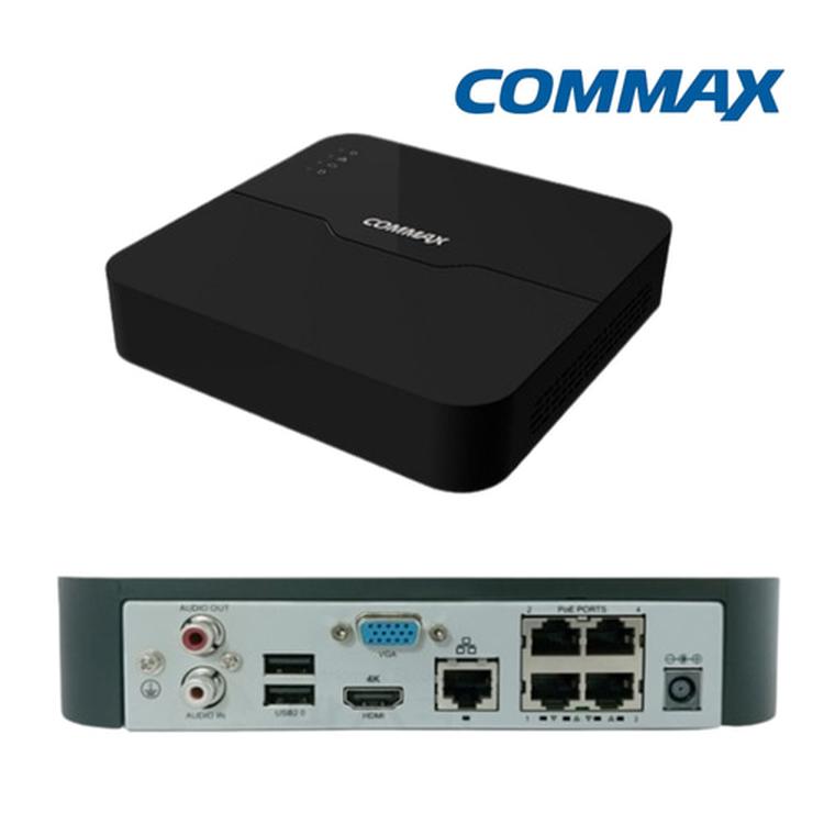 코맥스 CVN-0430UE2 NVR IP CCTV 4채널 녹화기 4K지원 4POE