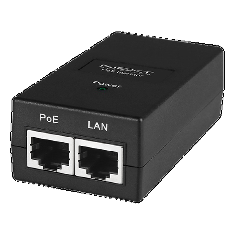 CCTV IP카메라 POE 1채널 인젝터 스위칭 허브 랜선 전원 공급 데이터 전송