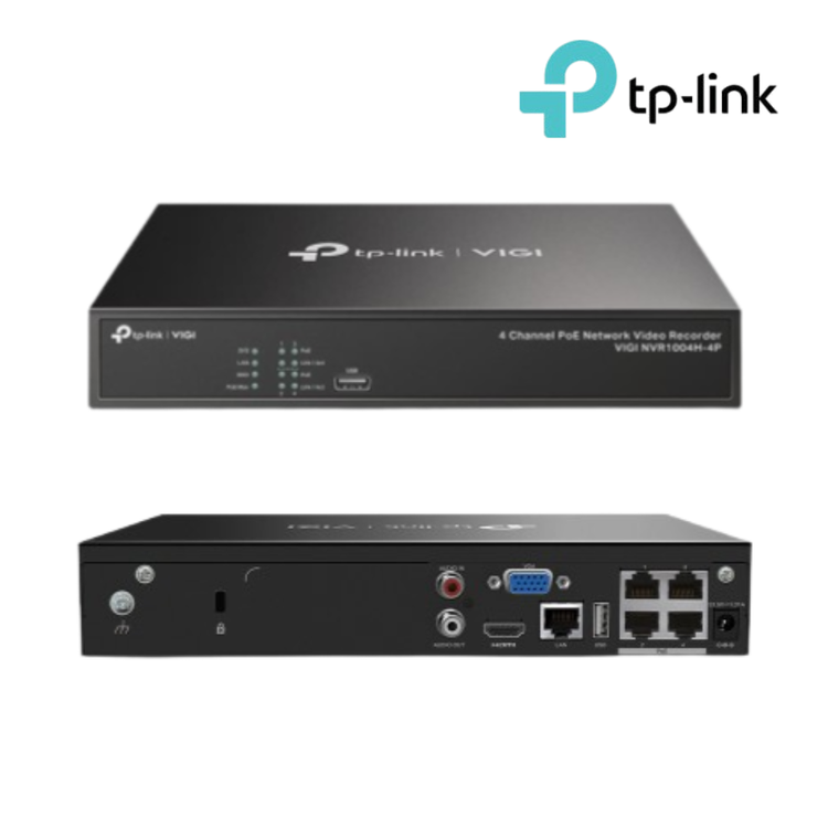 티피링크 NVR 1004H-4P VIGI 4채널 POE 800만화소 녹화기