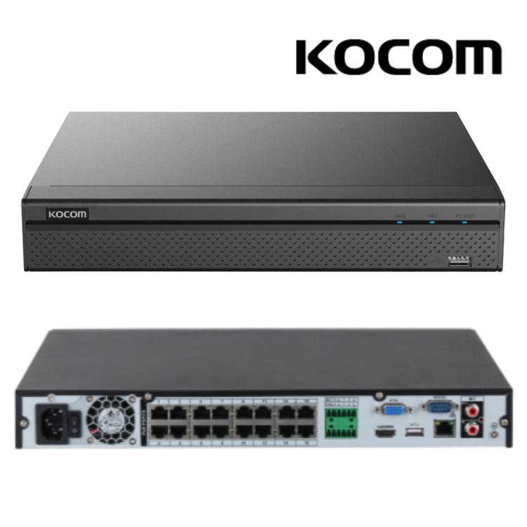 코콤 KNR-166D NVR 디지털 16채널 1200만화소 녹화기 DVR 6TB 포함
